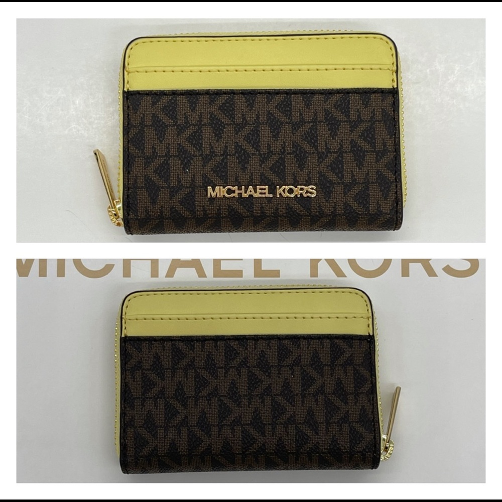 Michael Kors MD ZA Card Case Wallet Buttercup